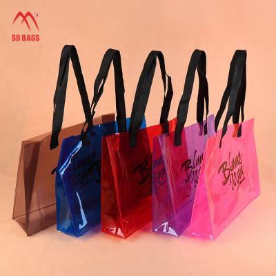 China Fashion Direct Custom Manufacturer Fashion Transparent PVC Tote Bags Clear for sale