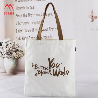 China Reusable Canvas Tote Bag, Canvas Tote Handle Customized Cotton Shopping Bag With Logo Custom Printed Reusable Cotton Designs 50 PCs for sale