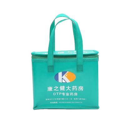 China Waterproof Reusable Thermal Green Packing Bag for sale