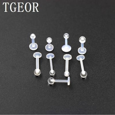 China Unique Acrylic Clear Jewelry Retainers Body Jewelry Decoration Labret Nose Piercing Jewelry for sale