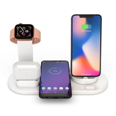 China 3 in 1 High Quality Wireless Auto Portable Sensor Stand Station Foldable Magnetic Fast Magnetic Wireless Charger for sale