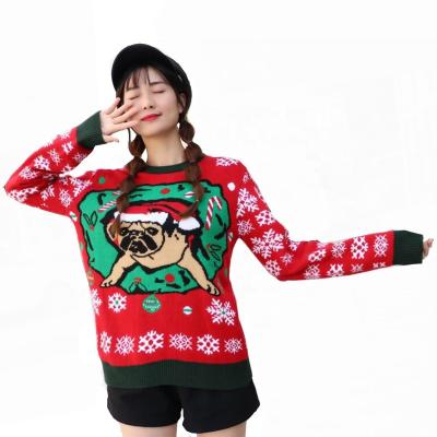 China high quality fashionable neck women clothes sweater customized parride knitted sweater women for sale