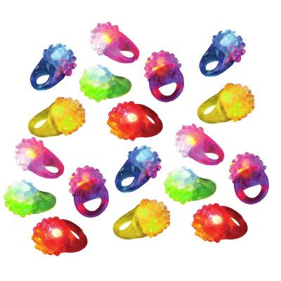 China Party Toy Flashing Rings Colorful LED Light Jelly Rings Finger Toys for Parties for sale