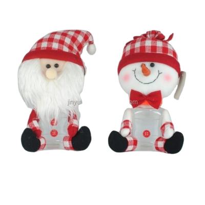 China Creative Santa Snowman Candy Toys Candy Container Christmas Decoration for sale