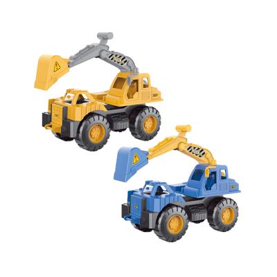 China Children's Engineering Interactive Walking Vehicle Toys Tuba Construction Truck Excavator Model Multifunctional Whirling Toys 56*19.5*32cm for sale