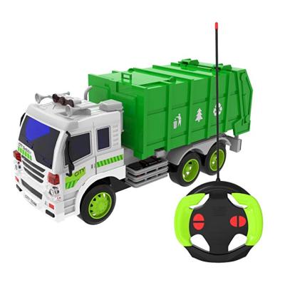 China RC Model Remote Control Recycle Garbage Truck Vehicle Learning Education Toys 1:16 With Six Wheel Lightweight Batteries Included for sale