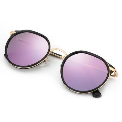 China Round Women's Sunglasses Unisex Mirror Polarized Retro UV400 Protection Fashion Eyewear Vintage Sunglasses for sale