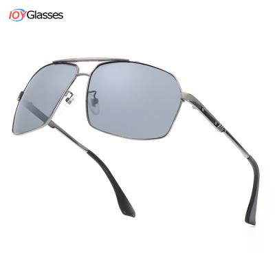 China Square Sunglasses Fit Sunglasses Men Metal Sun Glasses Polarized Oversized Glasses Vintage Eyewear Sunglass Manufacturers for sale