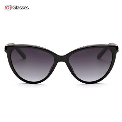 China UV400/A Polarized Sunglasses With Logo Branding For Women Vintage Cat Eye 2021 Retro Fashion New Polarized Ladies Sunglasses for sale