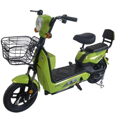 China New 48v 12a cheap carbon steel electric bike with turn signal light electric bicycle for sale