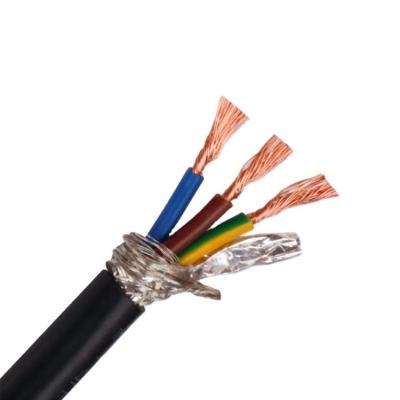 China Underground 3 Core 0.5mm2 0.75mm2 1.0mm2 Shielded Electrical Cable 300/500V IEC Braided Cable for sale