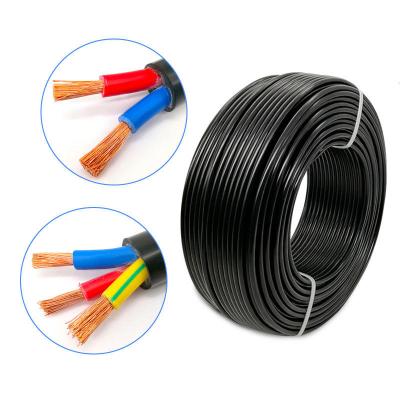 China Underground Copper Core PVC Insulated And PVC Sheathed Soft Power Cable 0.75mm2 3 Core RVV Multicore Cable for sale