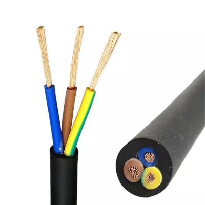 China Underground Low Voltage Polyvinyl Chloride Cable Multicore RVV Flame Retardant Cable 3x4.0mm2 for sale