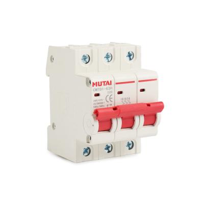 China Short circuit cheap price CMTB1-63 50Hz 10a protection 3 mcb phase 3p 10 amp circuit breaker for sale