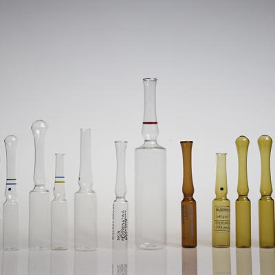 China Factory Special Type Amber Clear Bottle Ampoules Glass Vials 1ml 2ml 3ml 5ml 10ml 15ml 20ml 30ml For Injection en venta