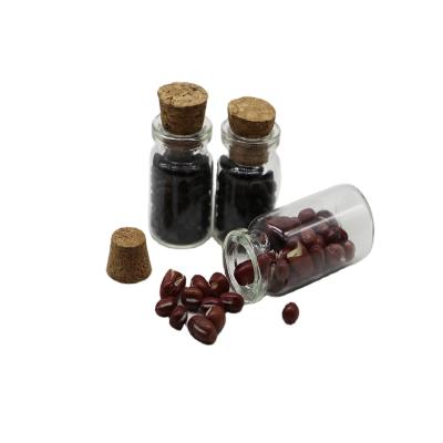 China Mini Personal Care Wish Decoration Drifting Clear Glass Vial With Cork for sale