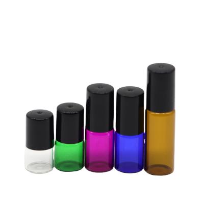 China Personal Care 1ML 2ML 3ML 5ML 10ML Roll On Thin Glass Bottles Glass Essential Oil Bottle Glass Vials Sampling Test Bottle On for sale