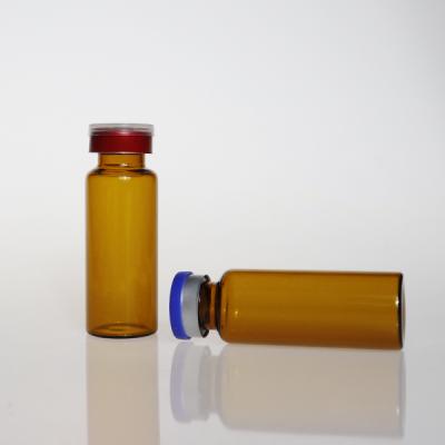 China Factory low 2ml 5ml 10ml 15ml 20ml 30ml pharmaceutical vial / neutral amber borosilicate clear amber glass bottle for injection for sale