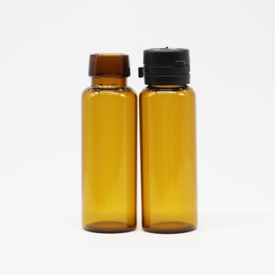 China eco-friendly recyclable amber oral liquid glass vial with silk screen printing for medical glass bottle for sale