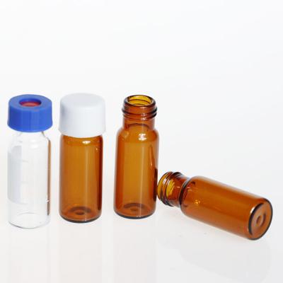 China HPLC Amber Vials Clear Vial Autosampler Personal Care Glass Bottle 1.5ml 2ml Te koop