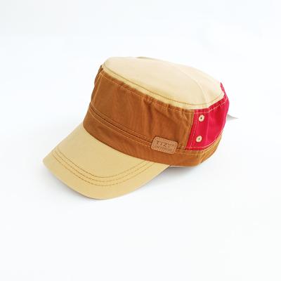 China JOINT Custom Outdoor Leisure Colorful Twill Cotton Peaked Sun Visor Flat Top Military Adjustable Baseball Hat for sale