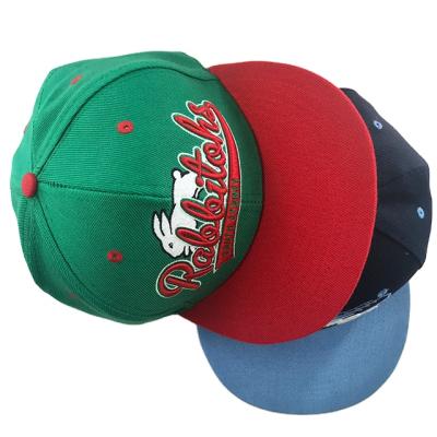 China COMMON Sports Embroidery Men's Logo 6 Panel Snapback Hats Custom Acrylic Corduroy Snapback Hat With Rope for sale