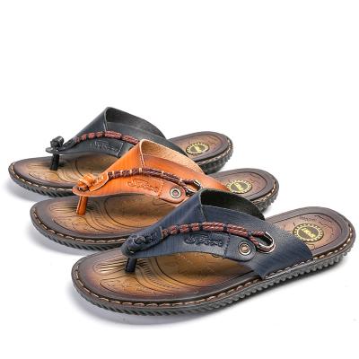 China Cushioning New Style OEM ODM Slippers Wholesale Summer Outdoor Beach Anti-skid Sandals Shape Men's Flip Flop Slippers for sale