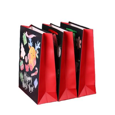 China New Design Recyclable Recycle Kraft Paper Christmas Gift Sandwich Wrapping Cloth Bag For Shopping for sale