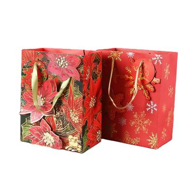 China Custom Logos Extra Large Shoe Flower Marble Paper Box Luxury Eco Friendly Shopping Bags Recyclable For Clothes for sale