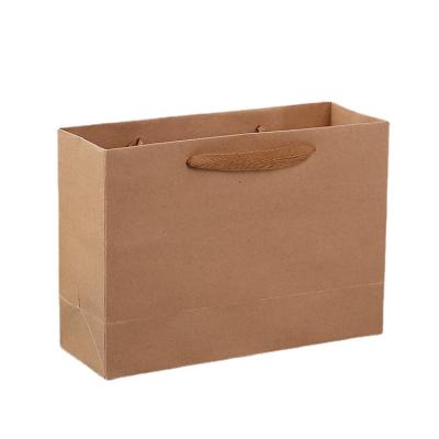 China Recyclable Luxurious Custom Kraft Paper Craft Food Paper Food Paper White High Quality Shopping Gift Bag With Handle Your Own Logo for sale