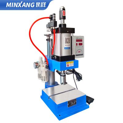 China Building Material Shops Pneumatic Stamping Press 0.8 Ton Air Pressure Small Desktop Machine with 125 Cylinder Adjustable Force and Riveting Pressure for sale