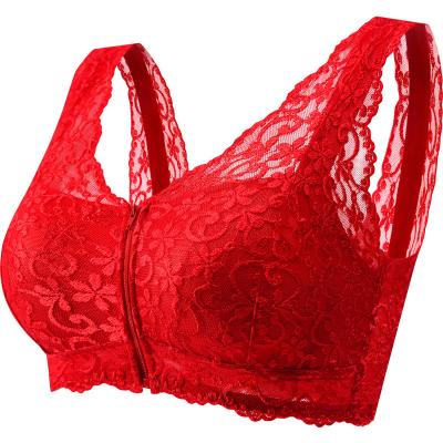 China Seamless New Benmingnian Bra Set Push-up Beauty Back Push up Breast Holding Big Red Bra without Steel Ring Large Size Underwear for sale