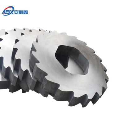 China Hot Sale Sharp And Long Life Double Use Single Shaft Industrial Shredder Blade for sale