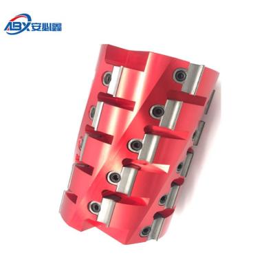 China Sharp And Long Life Use Cheap Wood Cutting Woodworking Helical Planing Spiral Cutter Head for sale