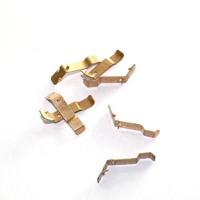 China Life Expectancy 100 Parts Brass Metal Stamping Movable Contact With Silver Inlay for sale