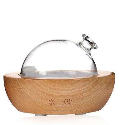 China Waterless Chinese Incense Aroma Diffuser Spray Humidifier Household Mute Large Capacity Wooden Wooden Night Light Aromatherapy Machine for sale