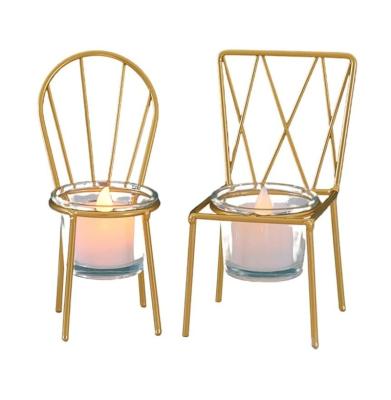 China Creative Home Decoration Candlestick Seat Iron Candlelight Candlelight Dinner Table Decoration for Christmas Wedding Party for sale