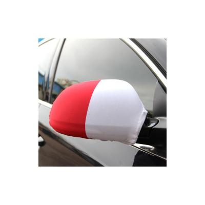 China High Quality Elastic Health Care Institutes Country Flag Poland Car Side Mirror Cover Flag for sale