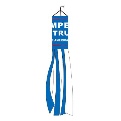 China High Quality 100% Polyester Health Care Institutes Trump Take America Downwind Sock Flag for sale