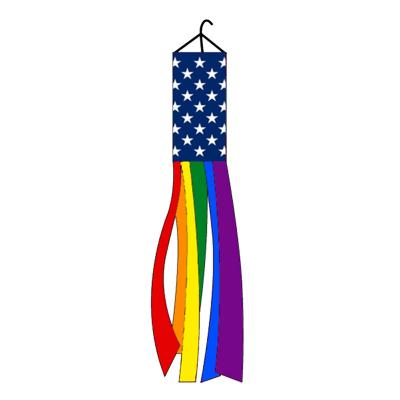 China High Quality 100% Healthcare Institutes Polyester Trump America Wind Sock Flag for sale