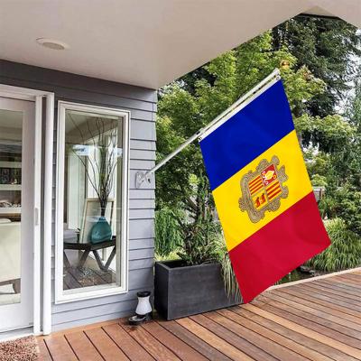 China High Quality Reusable Double Sided Flag 90x150cm Polyester Andorra Flag With 2 Grommets for sale