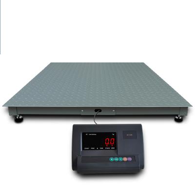 China Carbon Steel Platform Scale 1m x1m 2T 0.5kg Electronic Weighing Scale 2000kg for sale