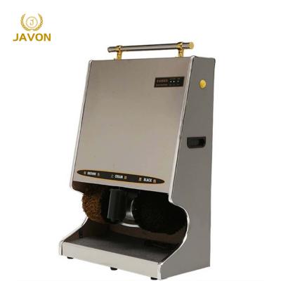 China Saving Time& High Quality Work Shoe Polisher Stainless Steel Ad Player Clean Machine For Cleaning Shoes for sale