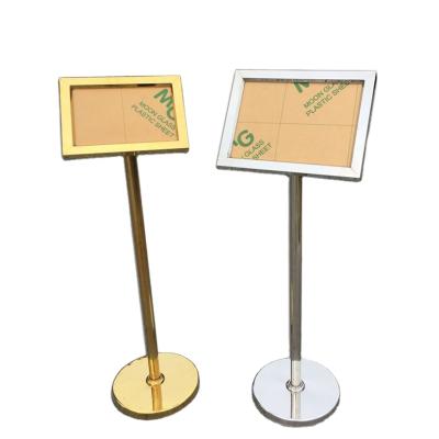 China eco-friendly a3 base sign holder pedestal poster a4 floor stand for sale