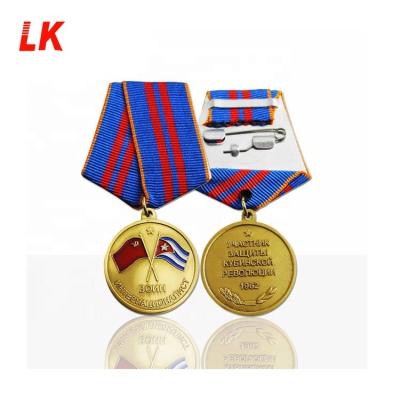 China Custom Soft Enamel Metal Military Medal Medallions From Europe Factory Manufacturer for sale