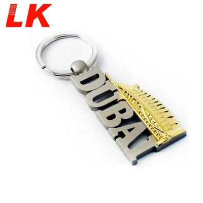 China Metal No Minimum Wholesale Cheap Custom Metal Letter Key Chains Key Chain With Key Ring for sale