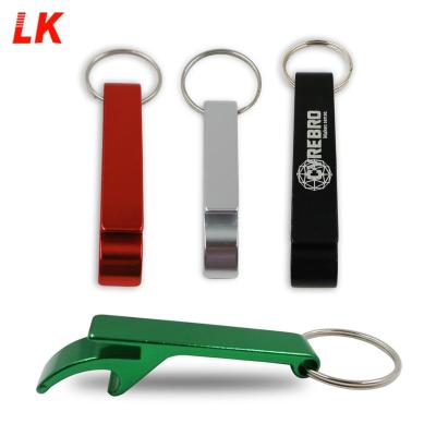 China Customized Sustainable Metal Aluminum Foil Beer Custom Head Chain Bottle Opener for sale