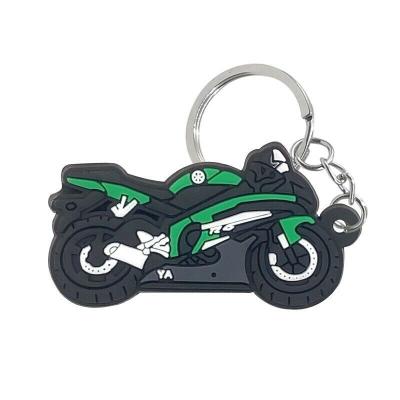 China Rubber Design Your Own Logo 2d Soft Rubber Motor Trainer Motorcycle Mobility Scooter Key Chains for sale