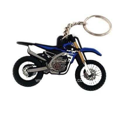 China Soft PVC /rubber china custom scale model 2D shaped logo soft rubber mobility scooter PVC key chain for sale