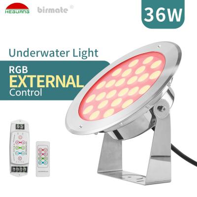 China 36W RGB DC24V Underwater LED Spotlights IP68 Waterproof IK10 for sale